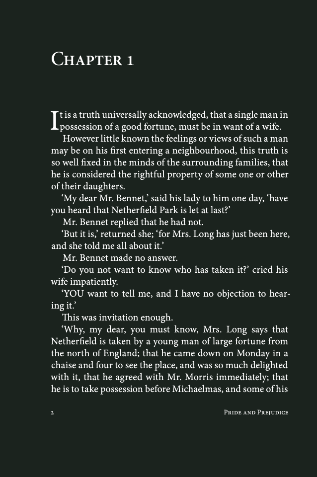 PDF page using the green dark mode theme